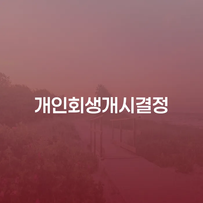 개인회생사건번호 빚청산 비교해보기